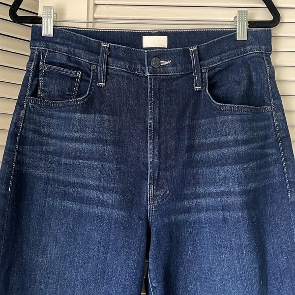 MOTHER The High Rise Rambler Zip Ankle Jean | Animal Instinct Blue | SZ 30 - Picture 4 of 16